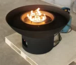 Garden Outdoor Corten Steel Gas Fire Pit Propane Eco-Friendly Powder Coated