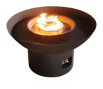Corten Steel Gas Fire Pit Outdoor Round Natural Rusted Eco-Friendly