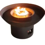 Corten Steel Gas Fire Pit Outdoor Round Natural Rusted Eco-Friendly