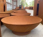 Corten Steel Gas Fire Pit Table Outdoor Gas Fire Pit Garden New Design Gas Fire Pit