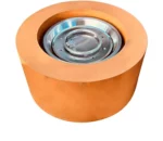 Tabletop Corten Steel Round Propane Fire Pit with Powder Coated Finish Eco-Friendly Outdoor Patio Heater