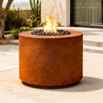 Corten Steel Heater Gas Outdoor Fire Pit Outdoor Smokeless Gas Fire Pit