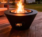 Corten Steel Heater Gas Outdoor Fire Pit Outdoor Smokeless Gas Fire Pit