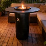 Cheap Price Corten Steel Gas Fire Pit Customized Outdoor Modern Design Powder Coated Table