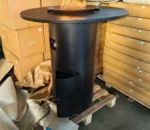 Cheap Price Corten Steel Gas Fire Pit Customized Outdoor Modern Design Powder Coated Table