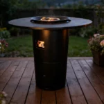 Custom Product Outdoor Table Metal Steel Gas Fire Pit Table