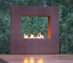 Corten Metal Fireplace Accessories/corten Steel Fireplace Table Outdoor