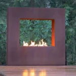 Corten Metal Fireplace Accessories/corten Steel Fireplace Table Outdoor