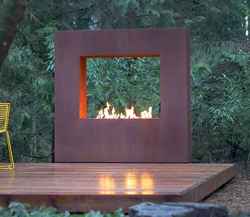 New Design Gas Burning Stove Fireplace Outdoor and Indoor for Cabin