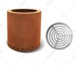 Cursher Cone Cauldron Garden Bon Indoor Folding Wood Burning Mini Corten Steel Portable Propane Gas Outdoor Smokeless Fire Pit