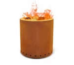 Cursher Cone Cauldron Garden Bon Indoor Folding Wood Burning Mini Corten Steel Portable Propane Gas Outdoor Smokeless Fire Pit