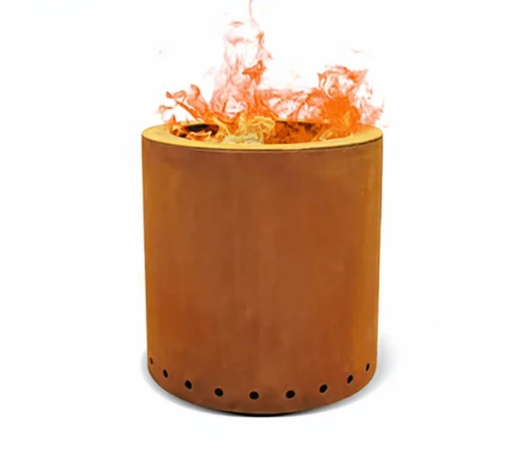 Cursher Cone Cauldron Garden Bon Indoor Folding Wood Burning Mini Corten Steel Portable Propane Gas Outdoor Smokeless Fire Pit