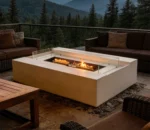 Factory Supply Outdoor Gas Fire Pit Table Steel Propane Natural Rusted Eco-Friendly Powder Coated Patio Heater