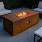 Corten Steel Garden Furniture Outdoor Gas Patio Heater Fire Pit for the Garden or Patio
