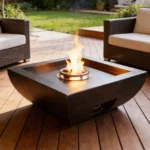 Outdoor Propane Gas Fire Pit Table Steel Galvanized Eco-Friendly