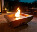Outdoor Propane Gas Fire Pit Table Steel Galvanized Eco-Friendly