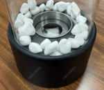 Real Smokeless Flame Indoor/Outdoor Portable Steel Small Tabletop Ventless Mini Garden Fire Pit Ethanol Fireplace
