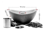 Hot Selling Small Portable Bio Ethanol Fireplace Tabletop Fire Pit for Concrete and Cement Veneer