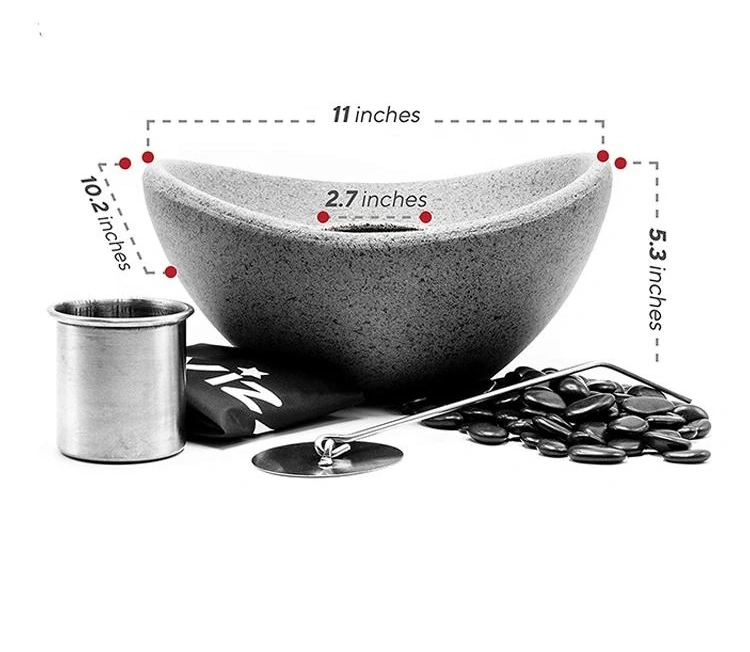 Hot Selling Small Portable Bio Ethanol Fireplace Tabletop Fire Pit for Concrete and Cement Veneer