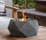 Hot Selling Small Portable Bio Ethanol Fireplace Tabletop Fire Pit for Concrete and Cement Veneer