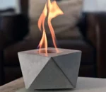 Hot Selling Small Portable Bio Ethanol Fireplace Tabletop Fire Pit for Concrete and Cement Veneer