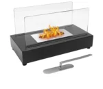 Natural Gas Fire Pit Tabletop Fireplace with Glass Gas Fire Pit on Sale Factory