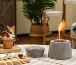 Large Rectangular Outdoor Indoor Fire Pit Table Top Fire Pit Bioethanol Fireplace Tabletop Fire Pit for Patio