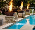 Indoor Outdoor Mini Personal Fire Pit Portable Fire Bowl Round Tabletop Bio Ethanol Fireplace with Glass Cover