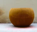 Garden Corten Steel Rustic Large Bowl and Ball Flower Pots Planters