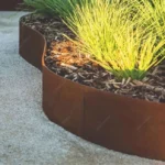 Black/Rust-Tone Steel Landscape Edging Inch 6-Pack, Heavy Duty Corrosion-Resistant Yard Divider