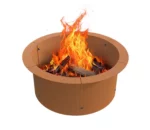 Modern Outdoor Corten Steel Sphere Fire Pit Fire Ball Eco-Friendly Powder Coated Landscaping