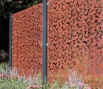 Modern Corten Steel Indoor Home Garden Laser Cut Fence Panels Outdoor Privacy Decorative Room Divider Metal Screen