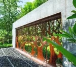 Laser Cut New Design Garden Outdoor Corten Steel Room Dividers Screens Partitions