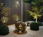 Outdoor Decorative Corten Steel Rusty Laser Cut Panels Garden Wall Ornament Metal Screen