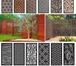 Outdoor Decorative Corten Steel Rusty Laser Cut Panels Garden Wall Ornament Metal Screen