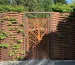 Customizable Garden Screen Fence Panel Privacy 3D Modeling Service Pressure Treated Nature Wood Type OEM Available