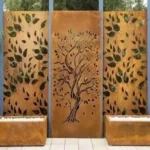 Laser Cut Decoration Garden Metal Corten Steel Screens