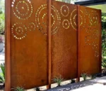 Laser Cut Decoration Garden Metal Corten Steel Screens