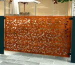Corten Garden Fence Decorations Metal Fence Fences Panels