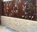 Corten Garden Fence Decorations Metal Fence Fences Panels
