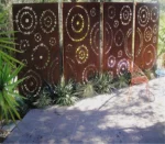 Corten Steel Decorative Laser Cut Metal Steel Screen Panels Perth Laser Cut Screen Fence Door Partition Plates Room Dividers