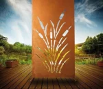 Corten Steel Decorative Laser Cut Metal Steel Screen Panels Perth Laser Cut Screen Fence Door Partition Plates Room Dividers