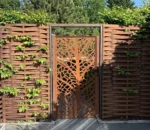 Corten Steel Decorative Laser Cut Metal Steel Screen Panels Perth Laser Cut Screen Fence Door Partition Plates Room Dividers