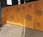 Outdoor Privacy Manufacturer Corten Steel Garden Decorative Screens