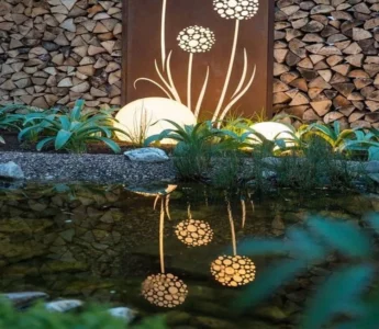 Outdoor Privacy Manufacturer Corten Steel Garden Decorative Screens