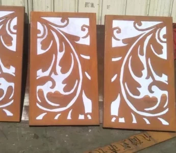 Outdoor Privacy Manufacturer Corten Steel Garden Decorative Screens