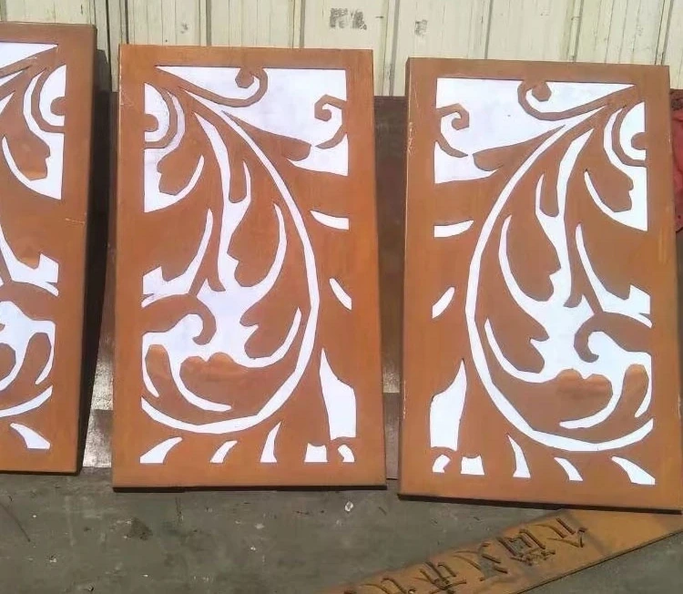 Outdoor Privacy Manufacturer Corten Steel Garden Decorative Screens