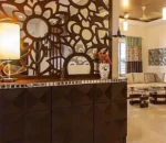 Custom Laser Cut Metal Room Divider Corten Steel Decorative Panel Privacy Screen Restaurant Partition