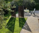 High Quality Rectangular Design Metal Garden Screen/Fence Panel Rusty Modern Style Decoration
