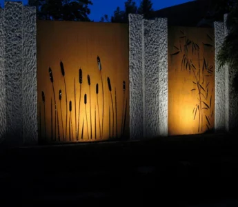 Corten Steel Home Garden Fence Panels Screen Metal Privacy Fence Panels